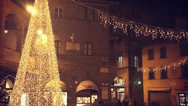 Albero di Natale a Cortona