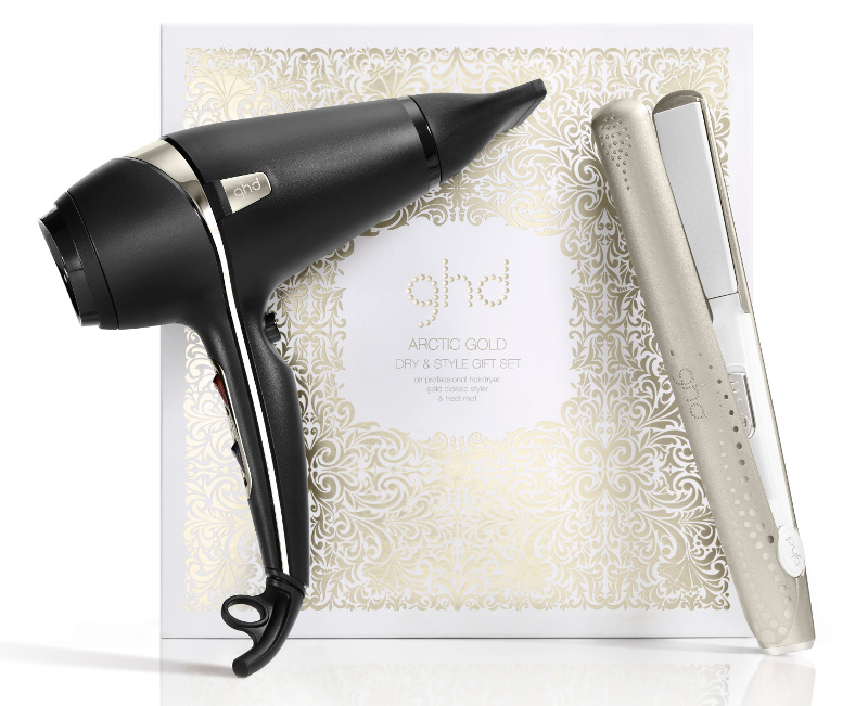 ghd arctic gold dry & styiler gift set