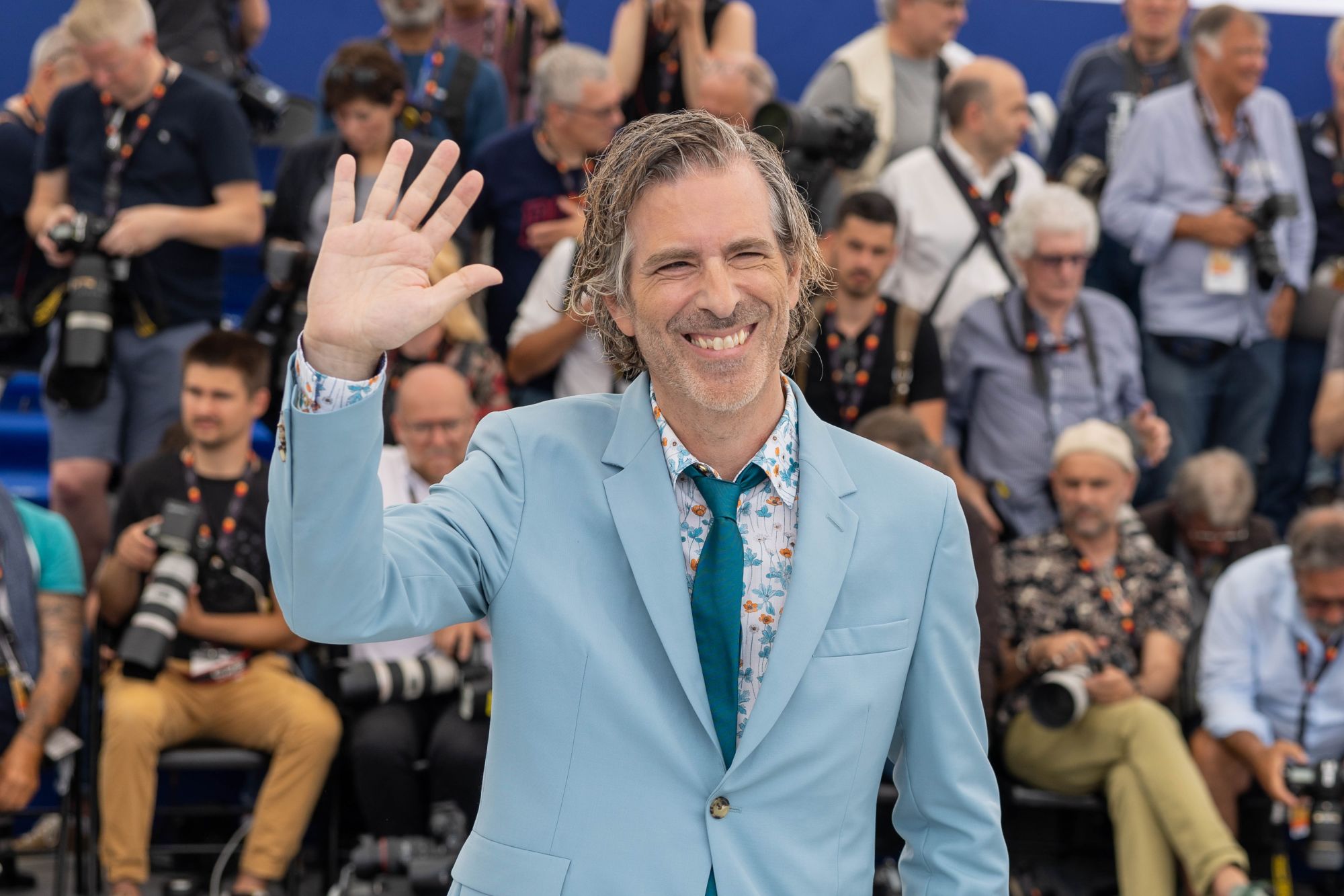 CANNES, FRANCE - MAY 23: Director Brett Morgen attends the photocall for "Moonage Daydream" during the 75th annual Cannes film festival at Palais des Festivals on May 23, 2022 in Cannes, France. @ Olivier BORDE