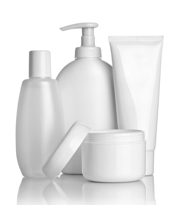 close up of  beauty hygiene container on white background with clipping path