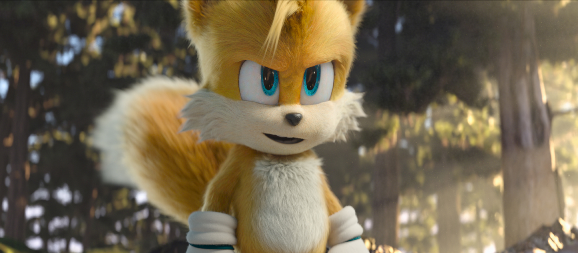 Tails (Colleen O'Shaughnessey) in Sonic The Hedgehog 2 from Paramount Pictures and Sega. Photo Credit: Courtesy Paramount Pictures and Sega of America.